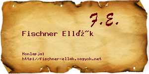 Fischner Ellák névjegykártya